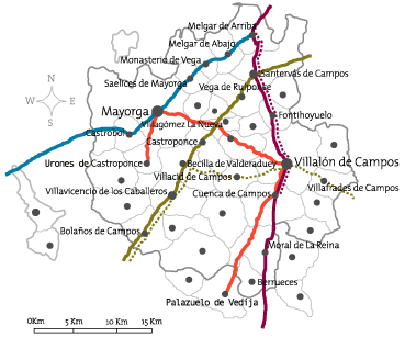 RUTAS DE INTERES EN TIERRA DE CAMPOS RUTAS DE INTERES EN TIERRA DE CAMPOS